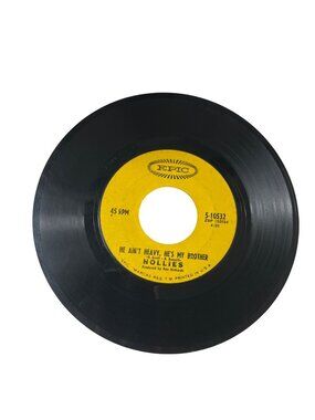 The Hollies 45 RPM Vinyl Record "He Aint Heavy Hes My Brother" Epic 5-10532 R113
